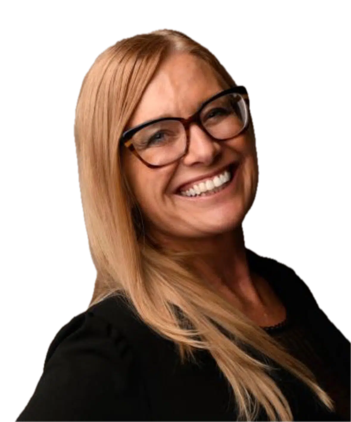 Jennifer, a blonde lady, smiling